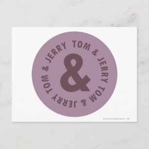 Tom und Jerry Round-Logo 7 Postkarte
