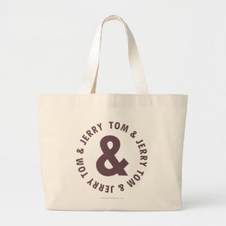 Tom und Jerry Round-Logo 8 Jumbo Stoffbeutel