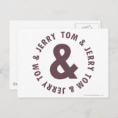 Tom und Jerry Round-Logo 8 Postkarte (Vorne/Hinten)