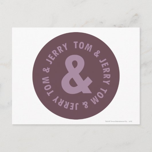 Tom und Jerry Round-Logo 9 Postkarte (Vorderseite)