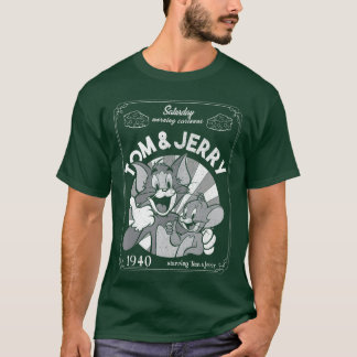 Tom und Jerry Samstag Morgen Cartoons 1940 Portr T-Shirt