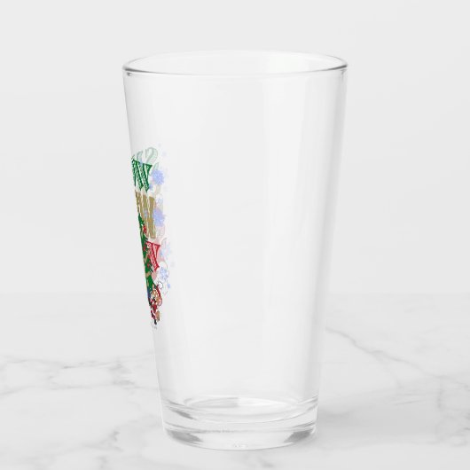 Tom und Jerry Santas am Baum Glas (Links)