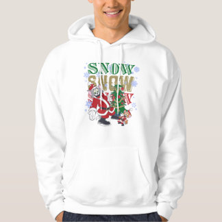 Tom und Jerry Santas am Baum Hoodie