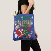 Tom und Jerry Santas am Baum Tasche (Von Nahem)