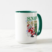 Tom und Jerry Santas am Baum Tasse (VorderseiteRechts)