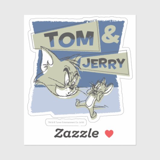Tom und Jerry Scaredey Mouse Aufkleber (Blatt)