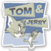 Tom und Jerry Scaredey Mouse Aufkleber (Vorderseite)