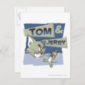 Tom und Jerry Scaredey Mouse Postkarte (Vorne/Hinten)