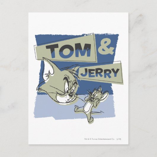Tom und Jerry Scaredey Mouse Postkarte (Vorderseite)