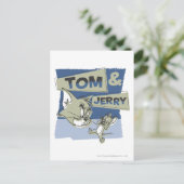Tom und Jerry Scaredey Mouse Postkarte (Stehend Vorderseite)