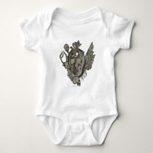 Tom- und Jerry-Schädel Baby Strampler