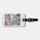 Tom und Jerry sehen sich den Rücken an Gepäckanhänger (Vorderseite horizontal)