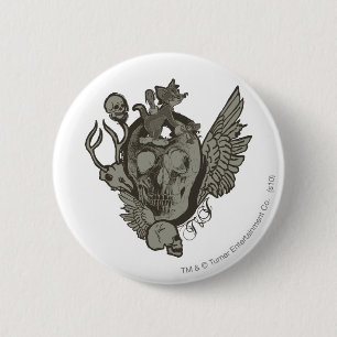 Tom und Jerry Skull Button