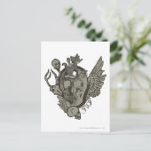 Tom und Jerry Skull Postkarte (Stehend Vorderseite)