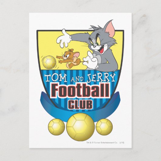 Tom und Jerry Soccer (Fußball) 5 Postkarte (Vorderseite)