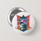 Tom und Jerry Soccer (Fußball) 7 Button (Vorne & Hinten)