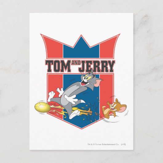 Tom und Jerry Soccer (Fußball) 7 Postkarte (Vorderseite)
