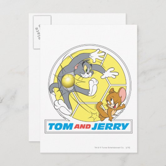 Tom und Jerry Soccer (Fußball) 8 Postkarte (Vorne/Hinten)
