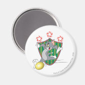 Tom und Jerry Soccer (Fußball) 9 Magnet (Vorderseite/Rückseite)