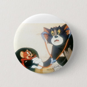 Tom und Jerry Stethescope Button