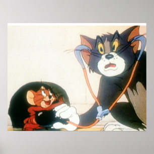 Tom und Jerry Stethescope Poster