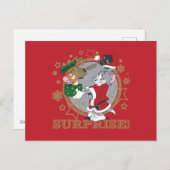 Tom und Jerry Surprise Geschenk Feiertagspostkarte (Vorne/Hinten)