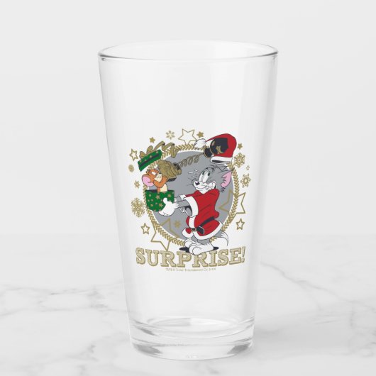 Tom und Jerry Surprise Geschenk Glas (Vorderseite)