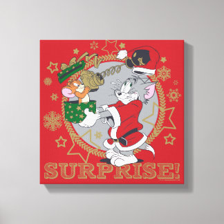 Tom und Jerry Surprise Geschenk Leinwanddruck