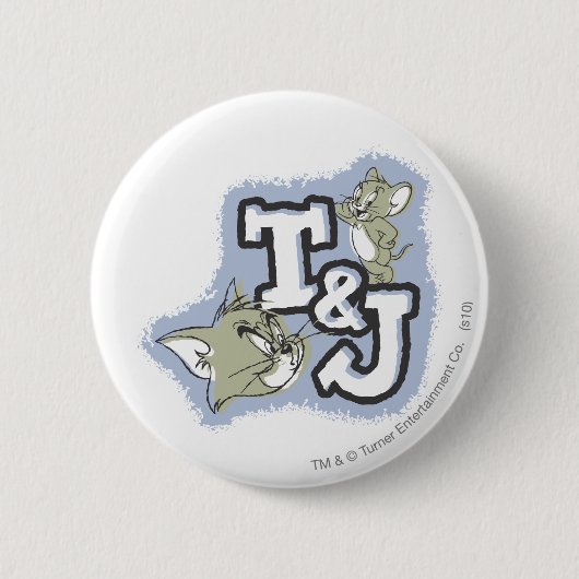 Tom und Jerry T&J Logo Button (Vorderseite)