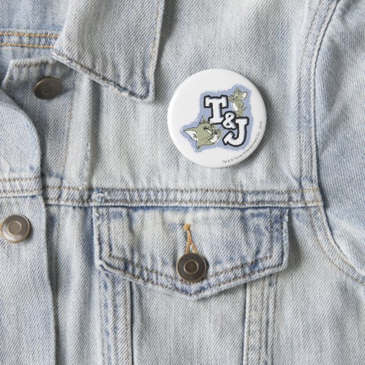 Tom und Jerry T&J Logo Button (Beispiel)