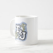 Tom und Jerry T&J Logo Kaffeetasse (Vorderseite Links)