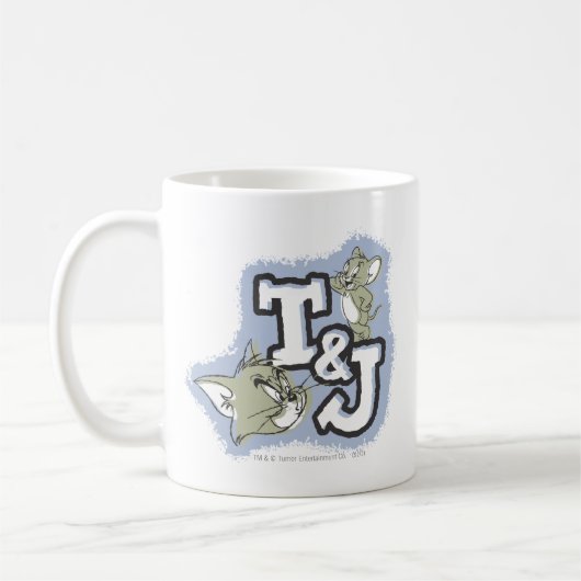 Tom und Jerry T&J Logo Kaffeetasse (Links)