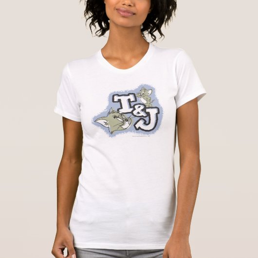 Tom und Jerry T&J Logo T-Shirt (Vorderseite)
