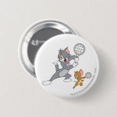 Tom und Jerry Tennis Stars 1 Button (Vorne & Hinten)