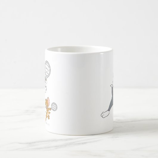 Tom und Jerry Tennis Stars 1 Kaffeetasse (Mittel)