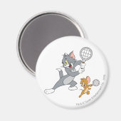 Tom und Jerry Tennis Stars 1 Magnet (Vorderseite/Rückseite)