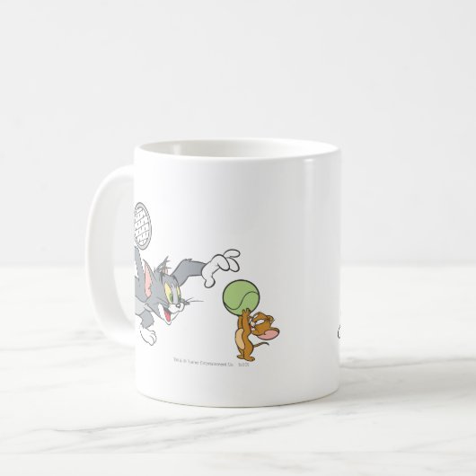 Tom und Jerry Tennis Stars 2 Kaffeetasse (Vorderseite Links)