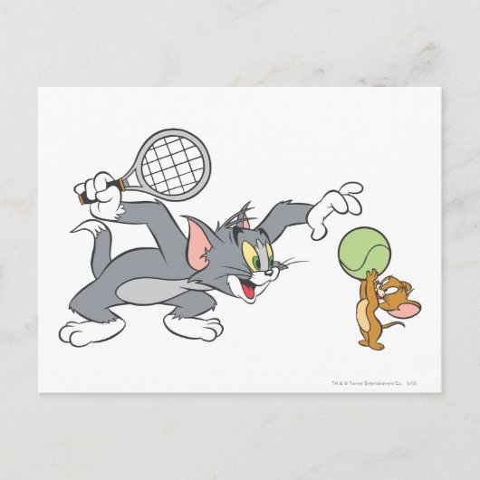 Tom und Jerry Tennis Stars 2 Postkarte (Vorderseite)