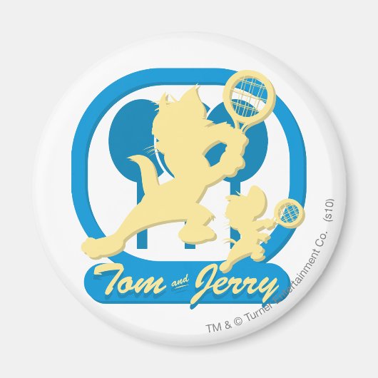 Tom und Jerry Tennis Stars 3 Magnet (Vorne)