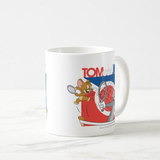 Tom und Jerry Tennis Stars 4 Kaffeetasse (VorderseiteRechts)