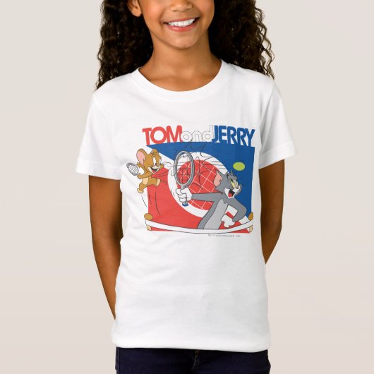 Tom und Jerry Tennis Stars 4 T-Shirt (Vorderseite)