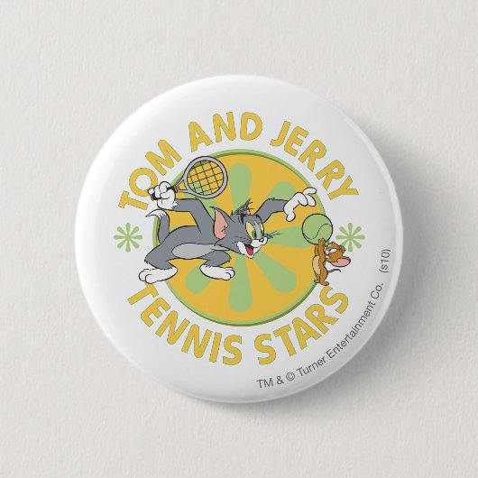 Tom und Jerry Tennis Stars 5 Button (Vorderseite)