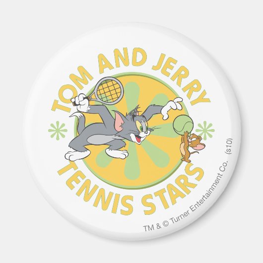 Tom und Jerry Tennis Stars 5 Magnet (Vorne)