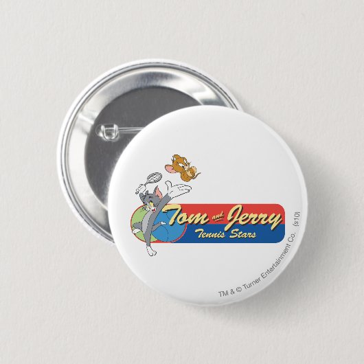Tom und Jerry Tennis Stars 6 Button (Vorne & Hinten)