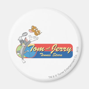 Tom und Jerry Tennis Stars 6 Magnet