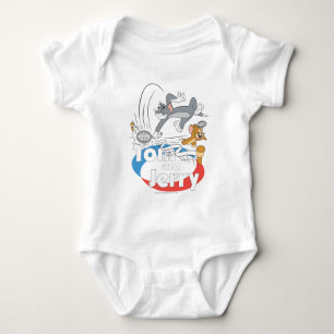 Tom und Jerry Tennis Stars 7 Baby Strampler
