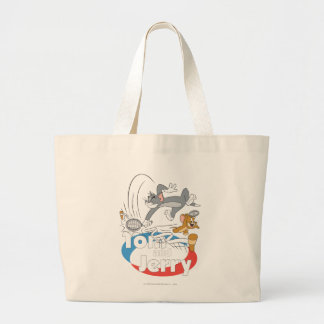 Tom und Jerry Tennis Stars 7 Jumbo Stoffbeutel