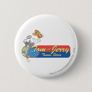 Tom- und Jerry-Tennisstars 6 Button