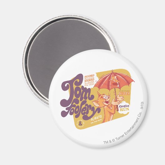 Tom und Jerry Tom Foolery Magnet (Vorderseite/Rückseite)