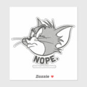 Tom und Jerry | Tom sagt "Nope" Aufkleber (Blatt)